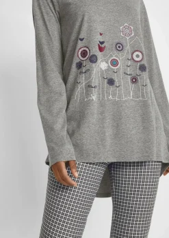 Damen bonprix Shirts & Tops|Oversize Longshirt mit Rundhalsausschnitt