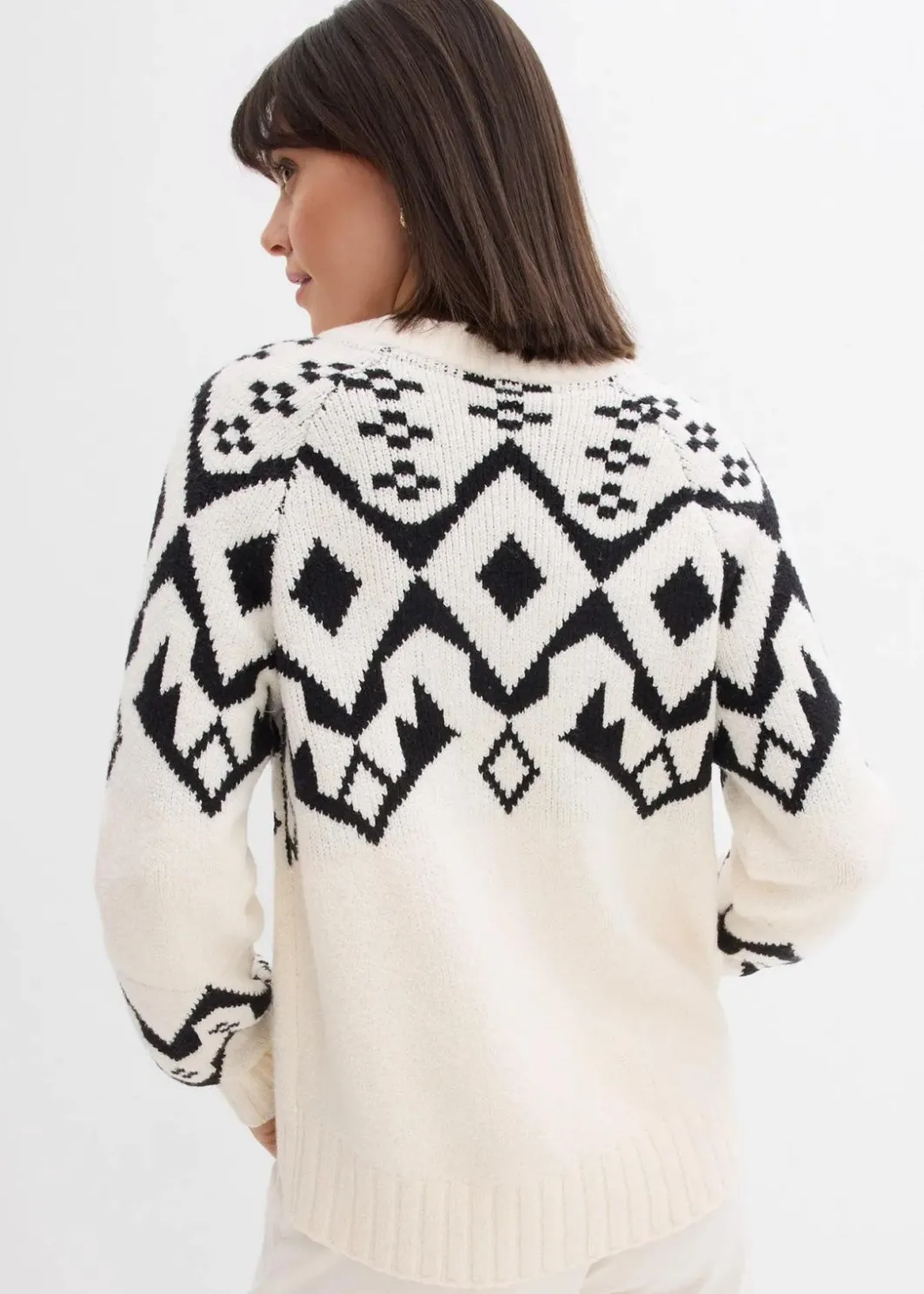 Damen bonprix Bekleidung·Umstandsmode|Bekleidung·Jeans|Oversize Norweger-Pullover