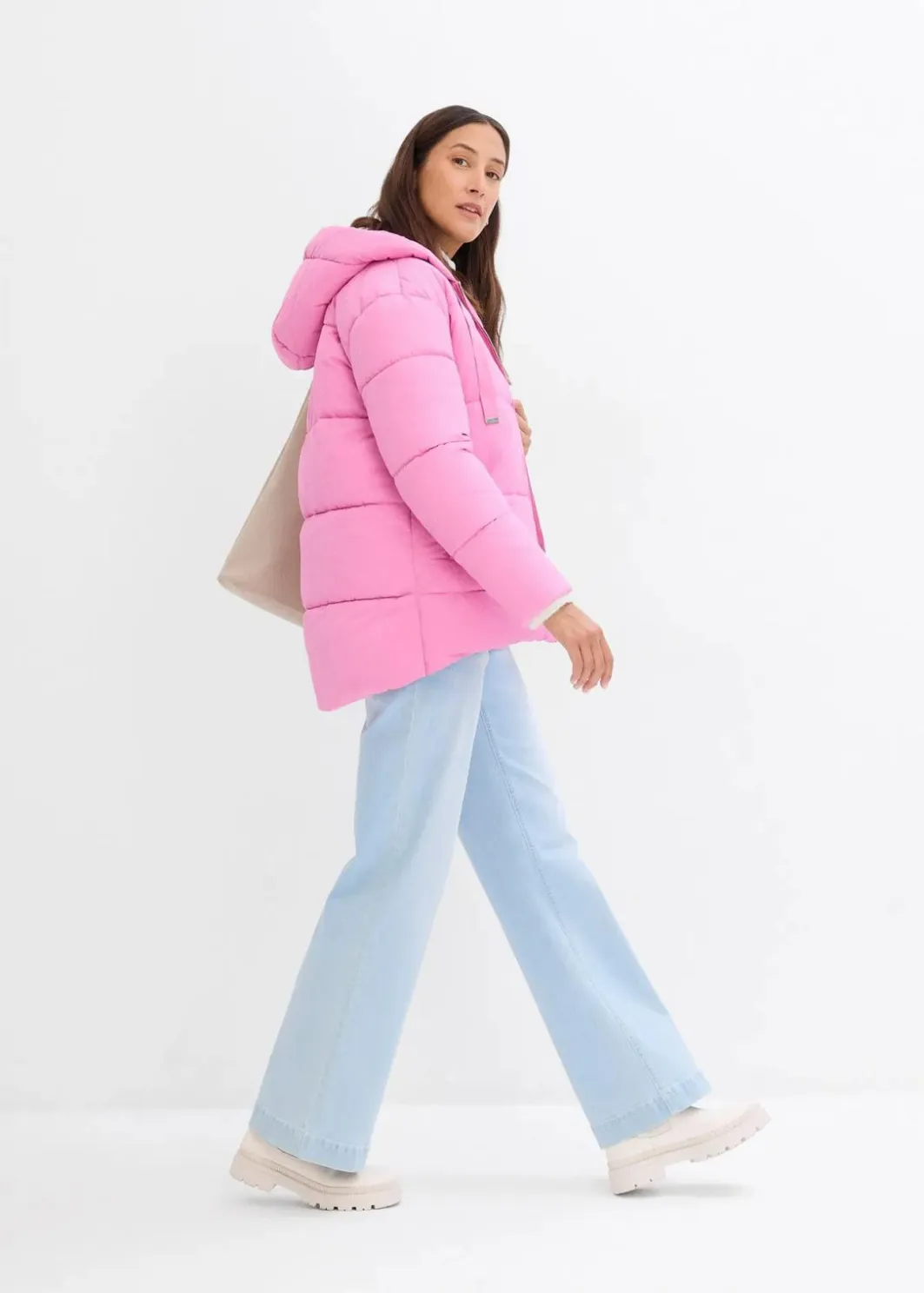 Sale Oversize Puffer-Jacke Damen Bekleidung·Hosen|Nachhaltigere Materialien