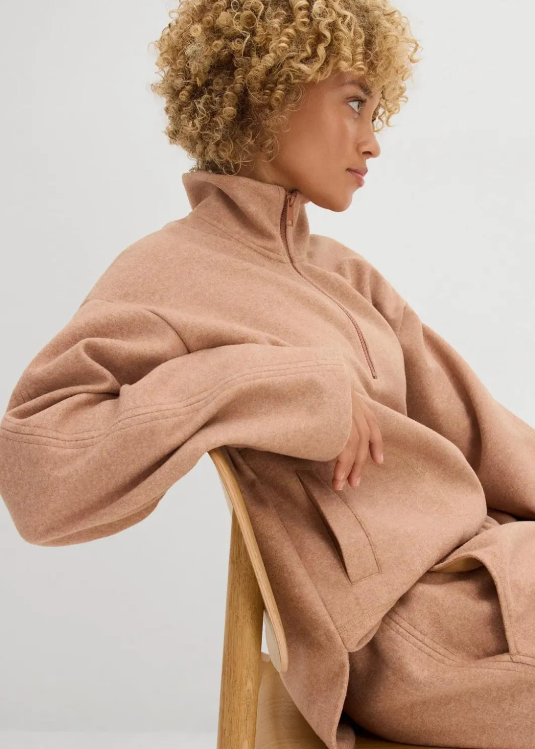 Damen bonprix Bekleidung·Blusen & Tuniken|Zweiteiler & Sets|Oversize Pullover in Wolloptik