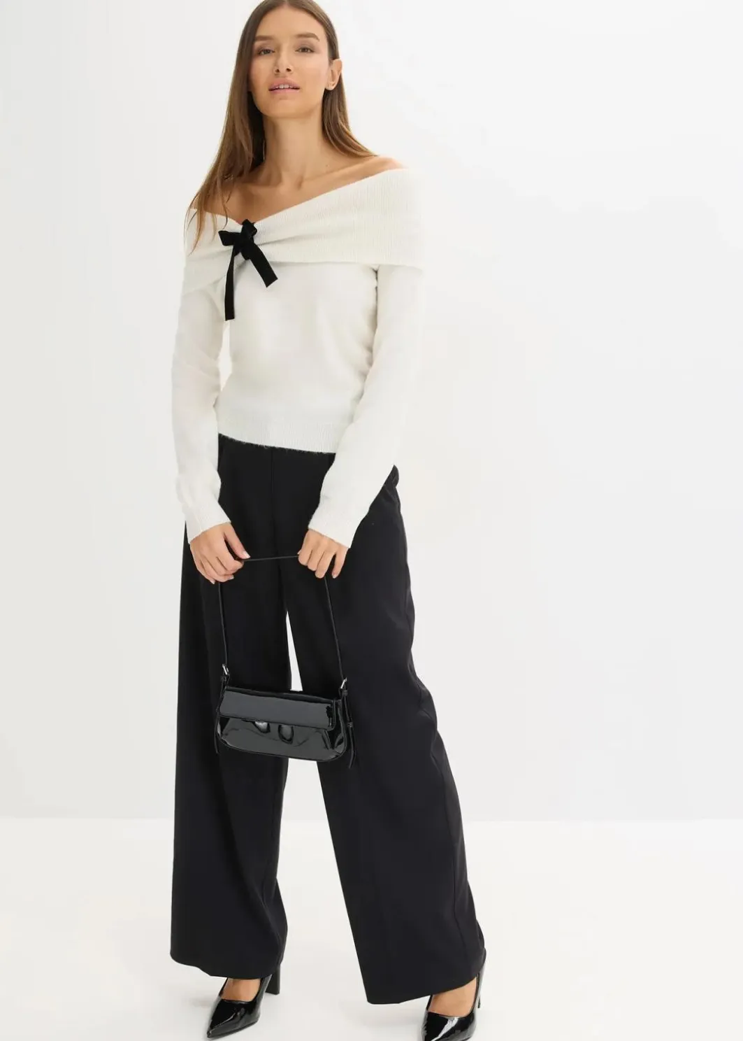 Damen bonprix Bekleidung·Umstandsmode|Bekleidung·Jeans|Oversize Pullover mit Camrenausschnitt