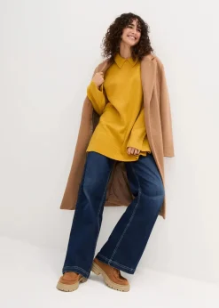 Online Oversize Pullover mit Turtleneck und Seitenschlitzen Damen Bekleidung·Umstandsmode|Bekleidung·Jeans