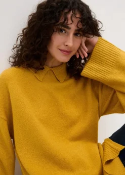 Online Oversize Pullover mit Turtleneck und Seitenschlitzen Damen Bekleidung·Umstandsmode|Bekleidung·Jeans
