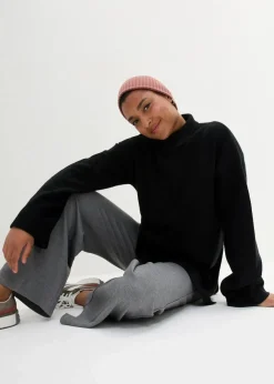 Sale Oversize Pullover mit Turtleneck und Seitenschlitzen Damen Bekleidung·Umstandsmode|Bekleidung·Jeans