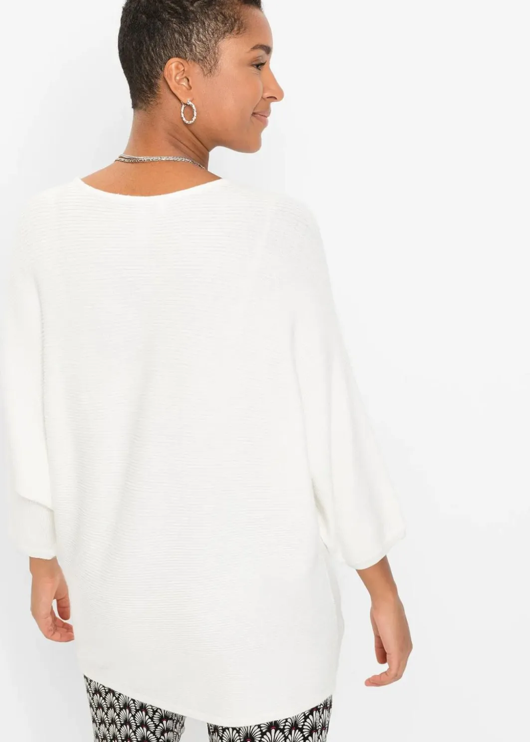 Sale Oversize Ripp-Pullover aus Viskose-Mix Damen Strickmode|Pullover & Strickjacken