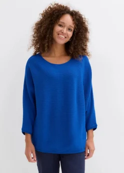 Sale Oversize Ripp-Pullover aus Viskose-Mix Damen Strickmode|Pullover & Strickjacken