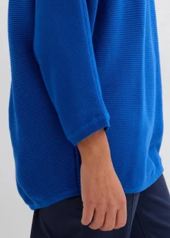 Sale Oversize Ripp-Pullover aus Viskose-Mix Damen Strickmode|Pullover & Strickjacken
