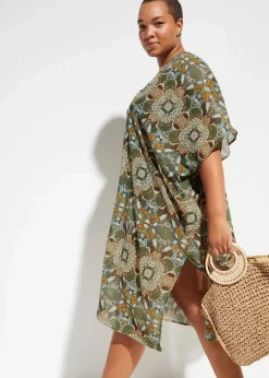 Damen bonprix Strandmode|Bademode·Strandmode|Oversize Strandtunika aus leichtem Chiffon