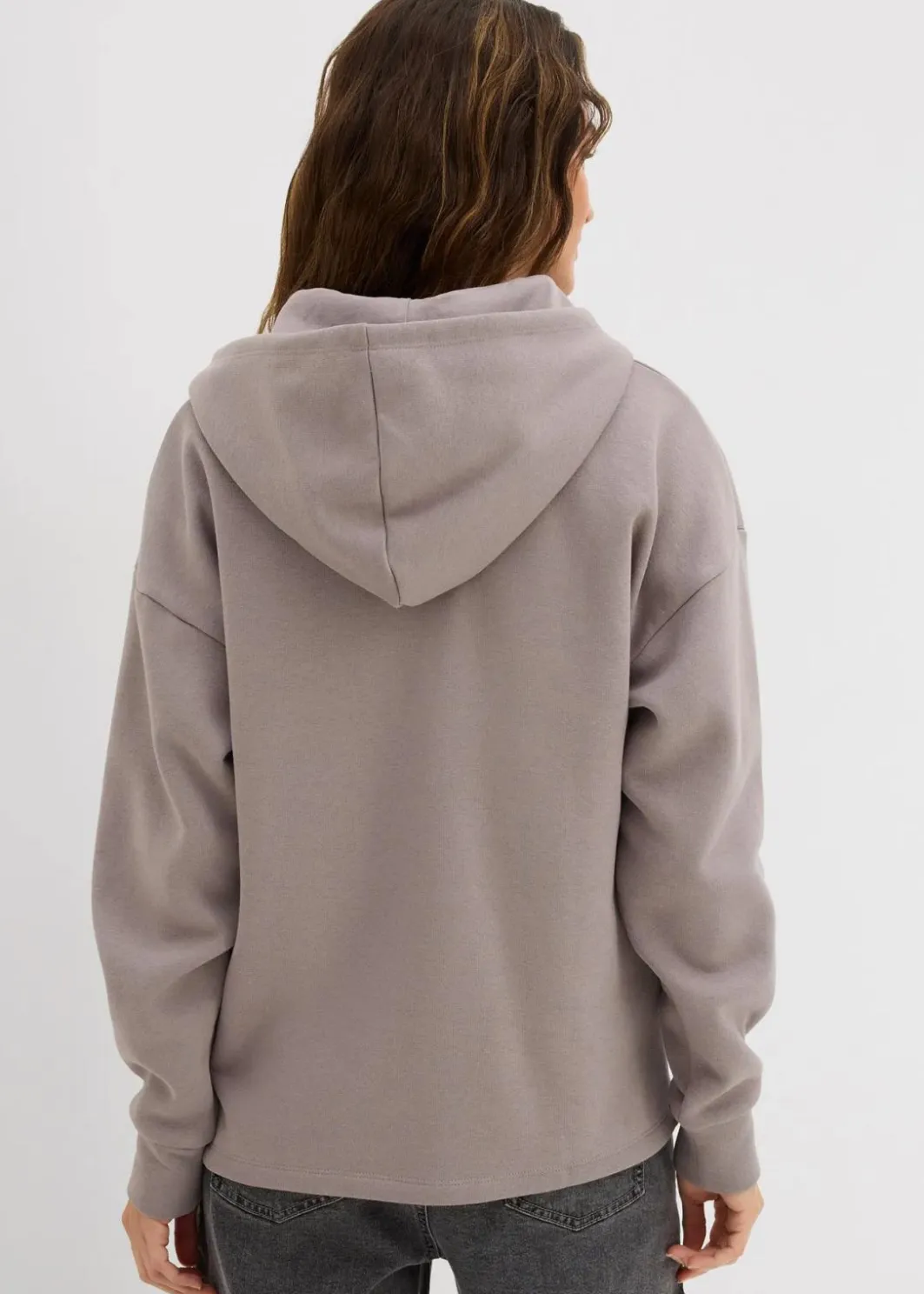 Damen bonprix Nachhaltigere Materialien|Sweat|Oversize Sweatjacke