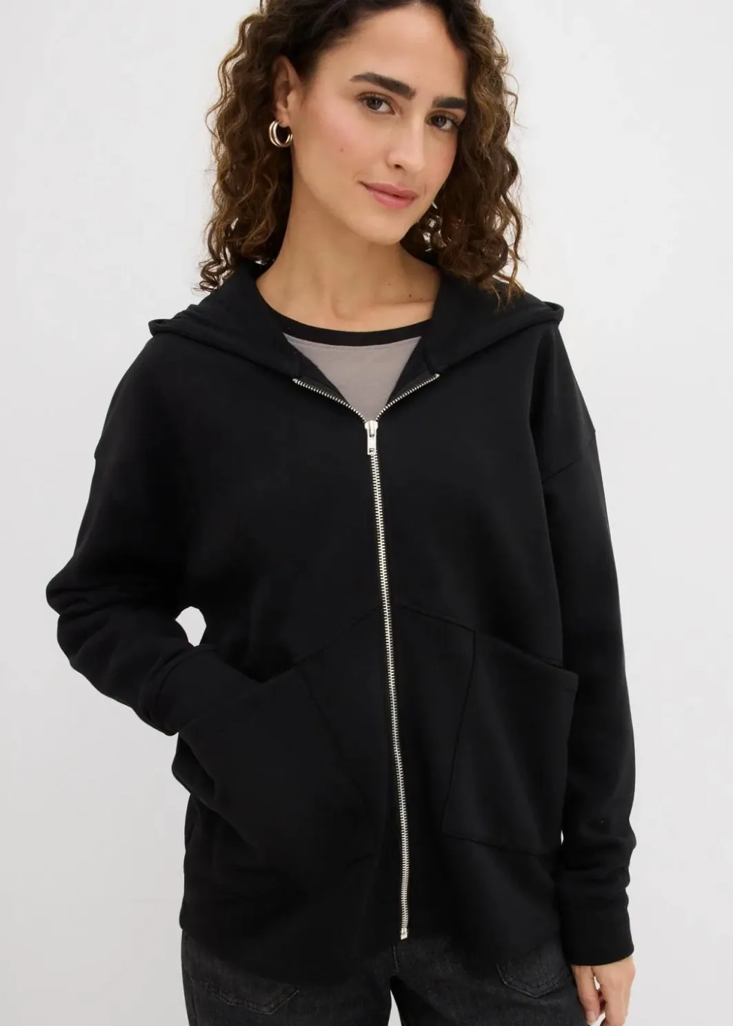 New Oversize Sweatjacke Damen Nachhaltigere Materialien|Sweat