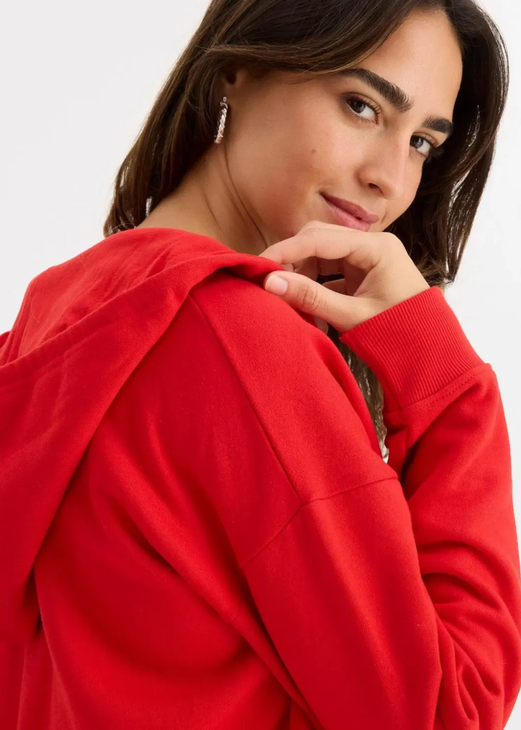 Outlet Oversize Sweatjacke Damen Nachhaltigere Materialien|Sweat