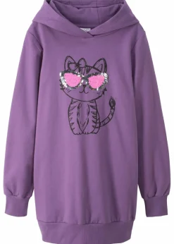 Kinder bonprix Mädchen 9-16 Jahre·Kleider & Jumpsuits|Mädchen 2-8 Jahre·Nachhaltigere Materialien|Oversize Sweatkleid aus reiner Bio-Baumwolle