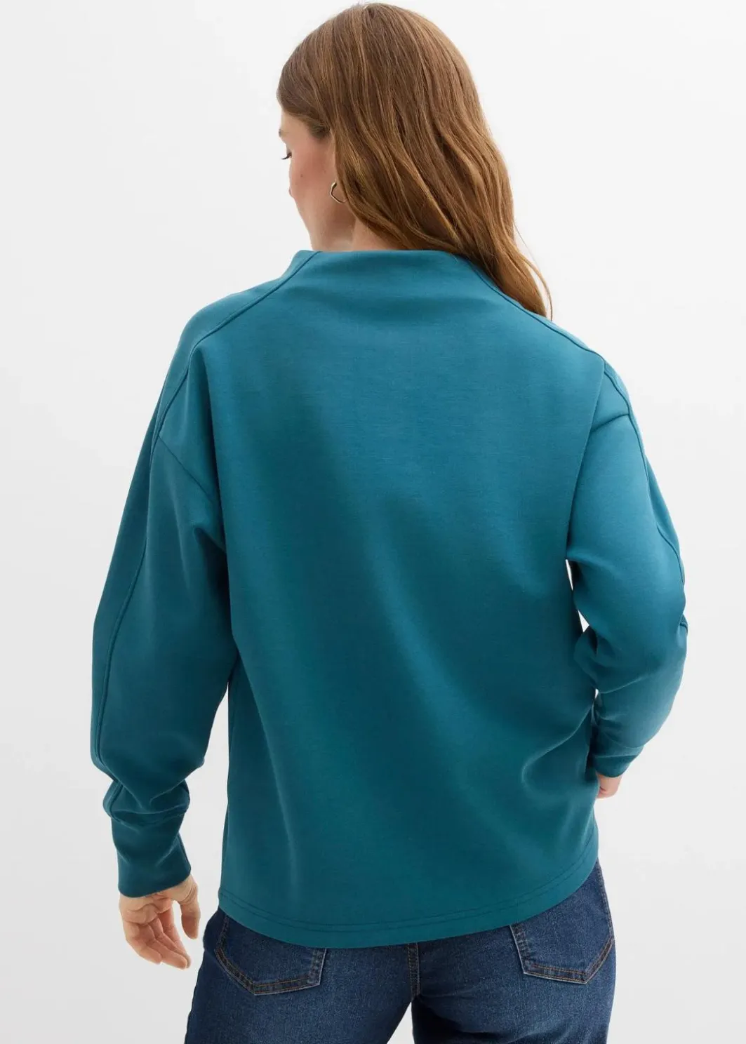 Damen bonprix Bekleidung·Röcke|Bekleidung·Blusen & Tuniken|Oversize Sweatshirt aus weichem Scuba
