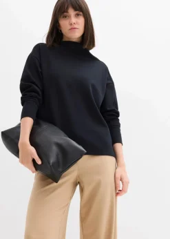 Sale Oversize Sweatshirt aus weichem Scuba Damen Sweat|Basics