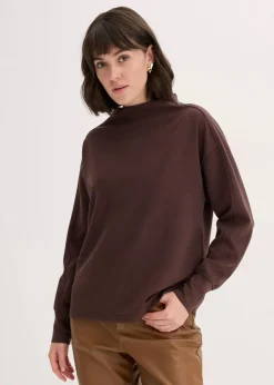 Discount Oversize Sweatshirt aus weichem Scuba Damen Sweat|Basics