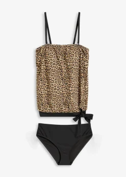 Damen bonprix Nachhaltigere Materialien|Tankinis|Oversize Tankini mit abnehmbaren Trägern (2-tlg.Set)
