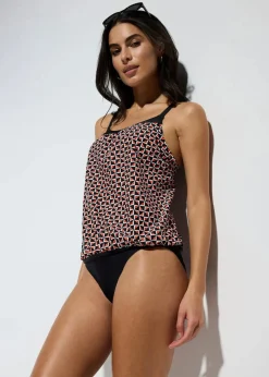 Damen bonprix Nachhaltigere Materialien|Tankinis|Oversize Tankini mit Highwaist-Bikinihose (2-tlg.Set)