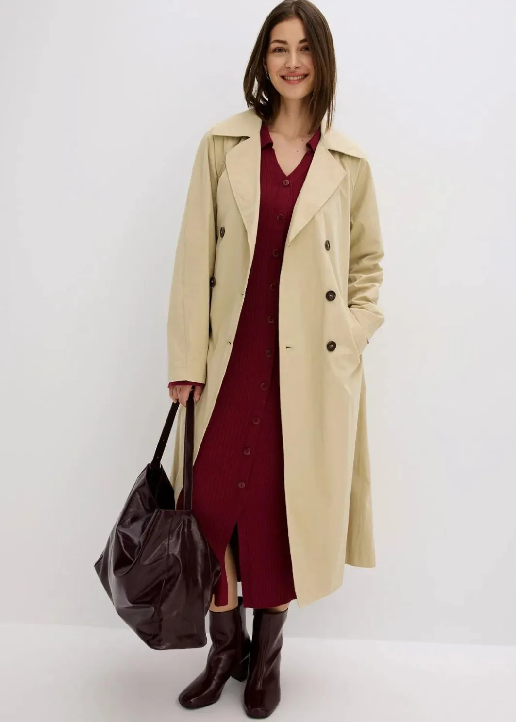 New Oversize Trenchcoat Damen Bekleidung·Hosen|Jacken & Mäntel