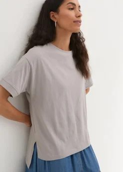 Damen bonprix Shirts & Tops|Nachhaltigere Materialien|Oversize T-Shirt aus reiner Baumwolle