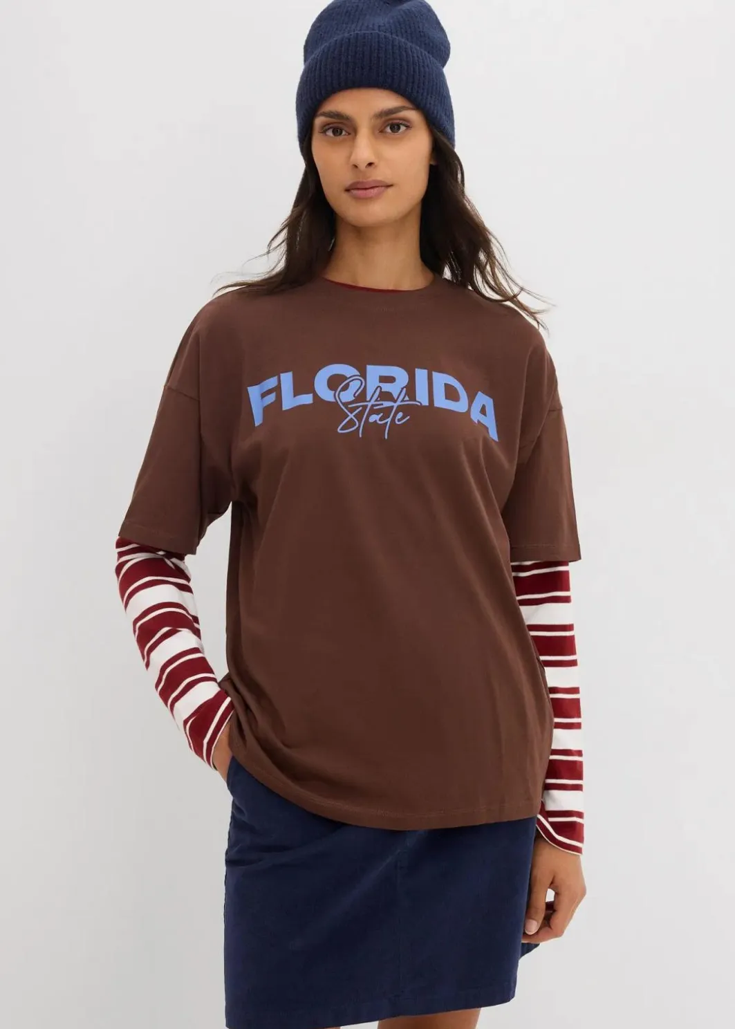 Outlet Oversize T-Shirt aus reiner Bio-Baumwolle Damen Nachhaltigere Materialien|Shirts & Tops