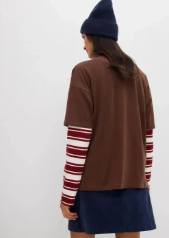 Outlet Oversize T-Shirt aus reiner Bio-Baumwolle Damen Nachhaltigere Materialien|Shirts & Tops
