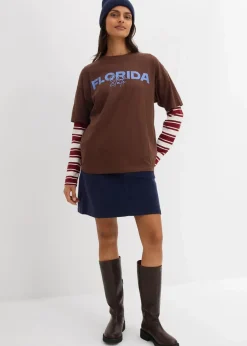 Outlet Oversize T-Shirt aus reiner Bio-Baumwolle Damen Nachhaltigere Materialien|Shirts & Tops