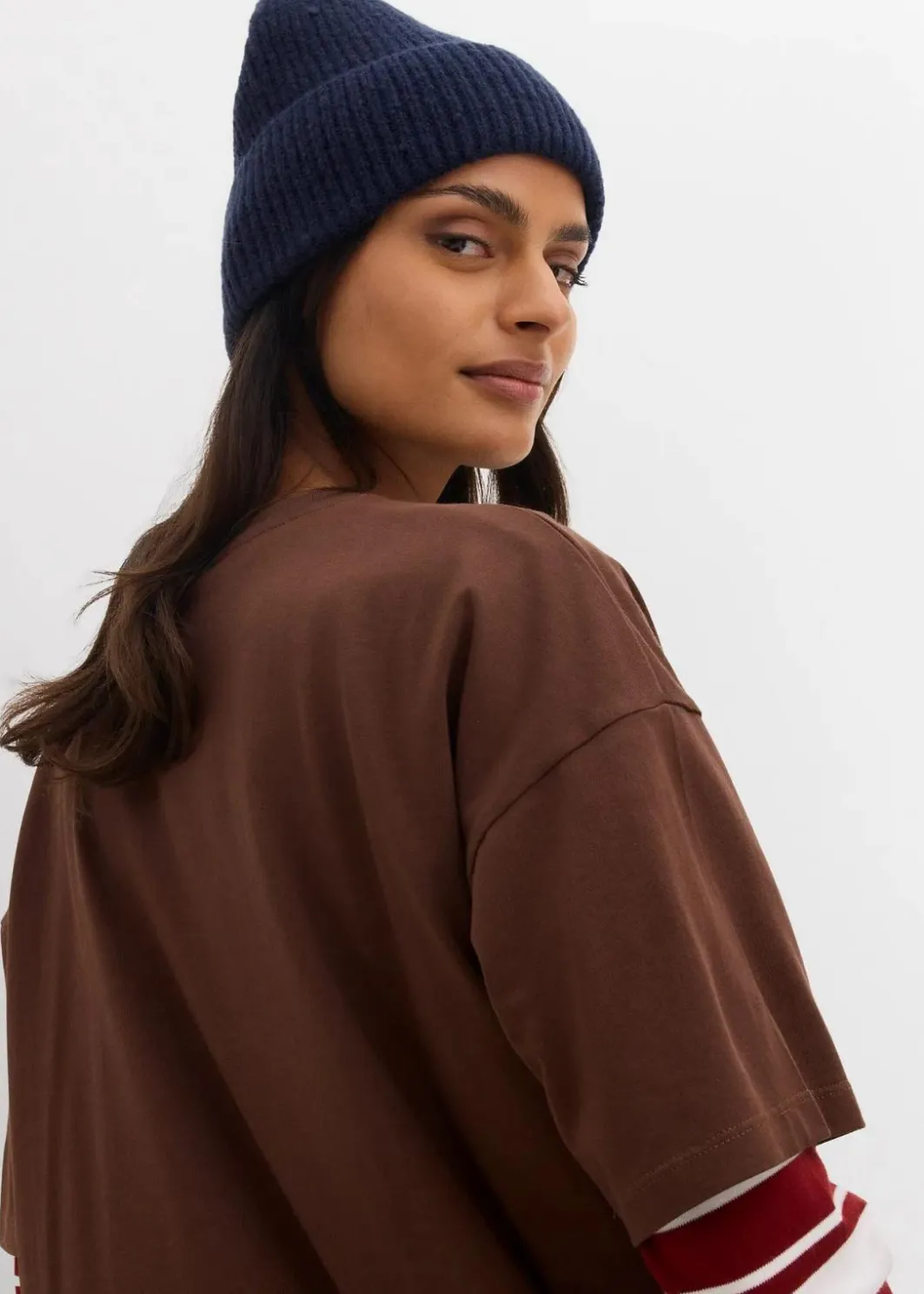 Outlet Oversize T-Shirt aus reiner Bio-Baumwolle Damen Nachhaltigere Materialien|Shirts & Tops