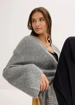 Damen bonprix Bekleidung·Jeans|Pullover & Strickjacken|Oversize Wickelcardigan