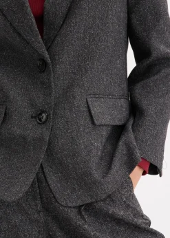 Damen bonprix Bekleidung·Basics|Blazer|Oversize-Blazer aus feinem Viskose-Mix