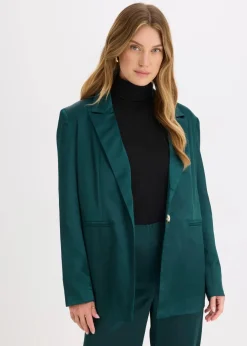 Damen bonprix Bekleidung·Basics|Blazer|Oversize-Blazer aus Satin