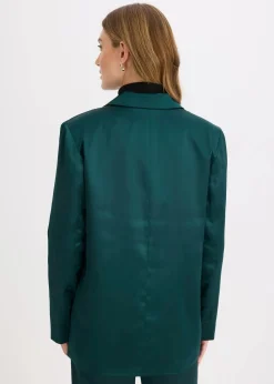 Damen bonprix Bekleidung·Basics|Blazer|Oversize-Blazer aus Satin