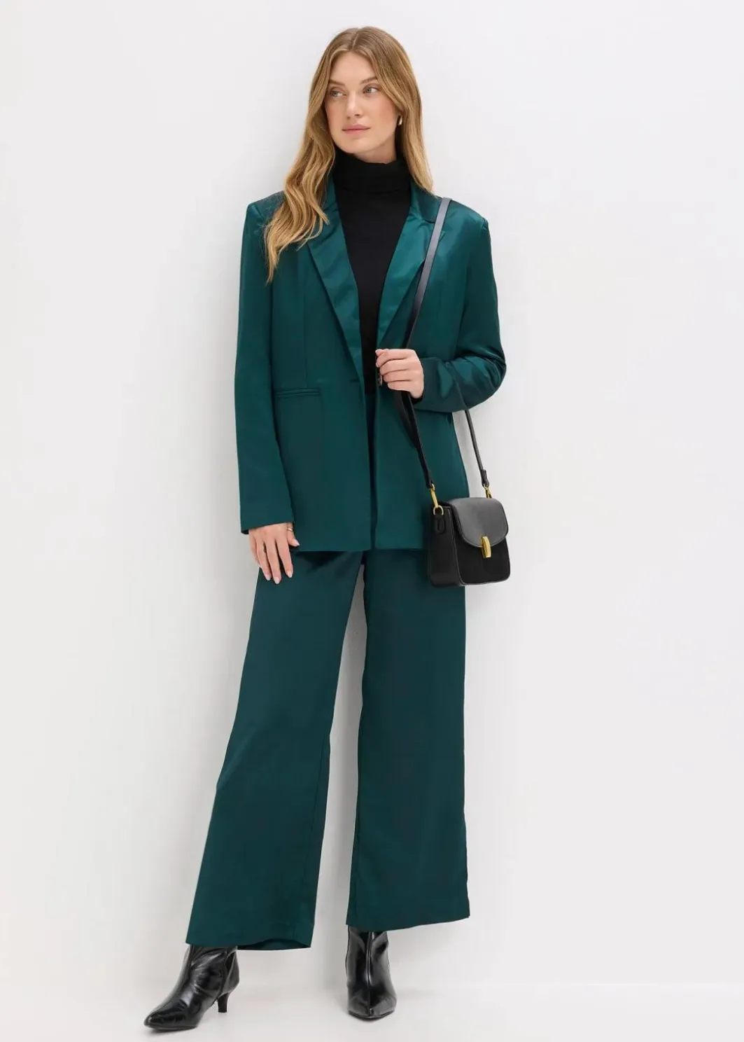 Damen bonprix Bekleidung·Basics|Blazer|Oversize-Blazer aus Satin