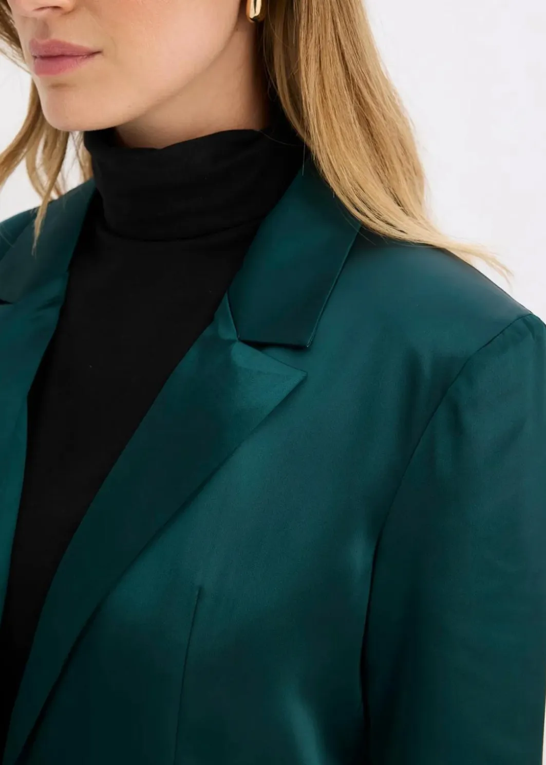 Damen bonprix Bekleidung·Basics|Blazer|Oversize-Blazer aus Satin
