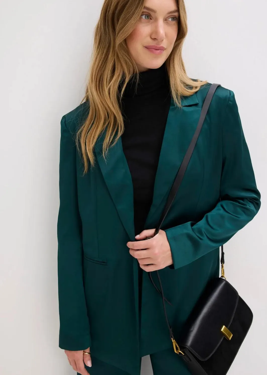 Damen bonprix Bekleidung·Basics|Blazer|Oversize-Blazer aus Satin