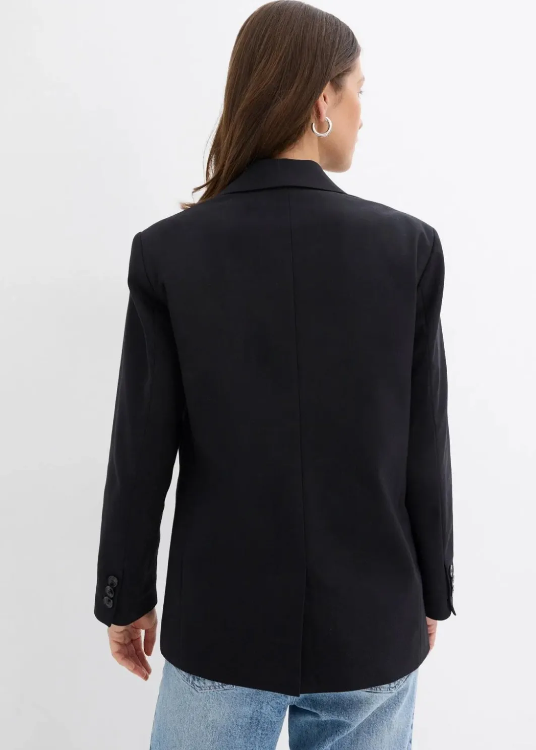 Oversize-Blazer mit leichten Schulterpolstern Damen Blazer