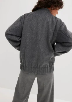 Oversize-Blouson in Wolloptik Damen Bekleidung·Hosen|Jacken & Mäntel