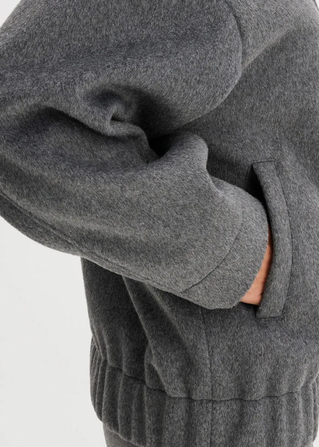 Oversize-Blouson in Wolloptik Damen Bekleidung·Hosen|Jacken & Mäntel