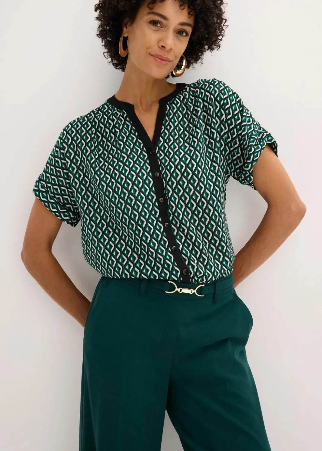 Damen bonprix Blusen & Tuniken|Bekleidung·Jacken & Mäntel|Oversize-Bluse