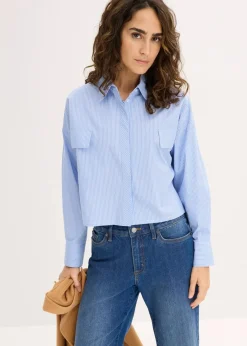 Clearance Oversize-Bluse aus Baumwoll-Mix Damen Bekleidung·Jacken & Mäntel|Blusen & Tuniken