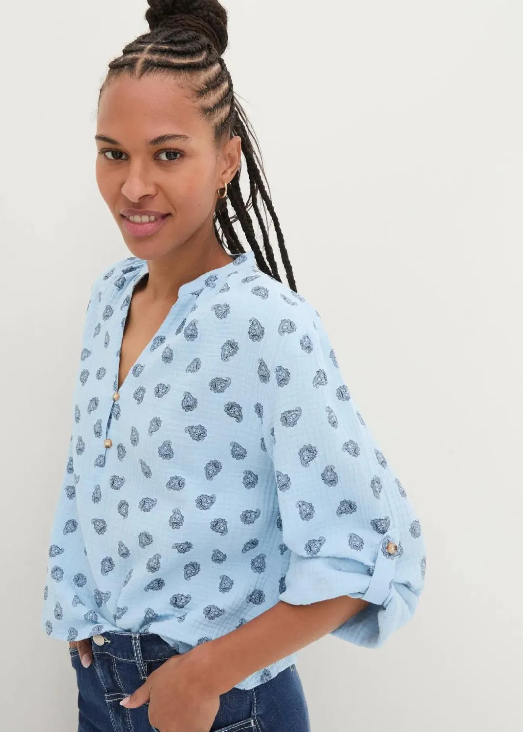 Best Oversize-Bluse aus luftigem Musselin Damen Blusen & Tuniken|Bekleidung·Jacken & Mäntel