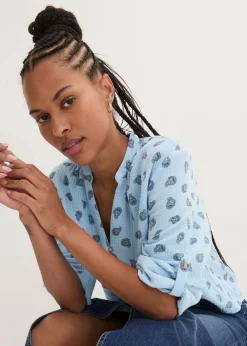 Best Oversize-Bluse aus luftigem Musselin Damen Blusen & Tuniken|Bekleidung·Jacken & Mäntel