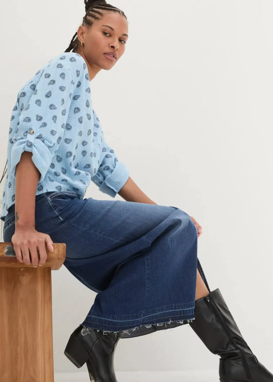 Best Oversize-Bluse aus luftigem Musselin Damen Blusen & Tuniken|Bekleidung·Jacken & Mäntel