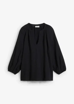 Damen bonprix Blusen & Tuniken|Bekleidung·Jacken & Mäntel|Oversize-Bluse aus Musselin