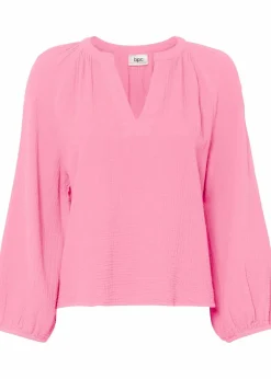 Damen bonprix Blusen & Tuniken|Bekleidung·Jacken & Mäntel|Oversize-Bluse aus Musselin