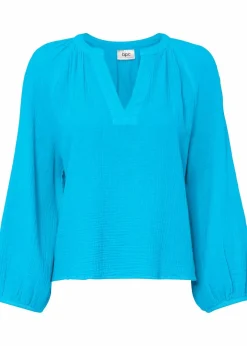 Hot Oversize-Bluse aus Musselin Damen Blusen & Tuniken|Bekleidung·Jacken & Mäntel