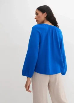 Damen bonprix Blusen & Tuniken|Bekleidung·Jacken & Mäntel|Oversize-Bluse aus Musselin