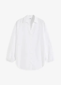Damen bonprix Bekleidung·Jacken & Mäntel|Blusen & Tuniken|Oversize-Bluse aus reiner Baumwolle
