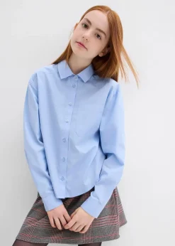 Kinder bonprix Mädchen 9-16 Jahre·Shirts & Blusen|Oversize-Bluse aus reiner Baumwolle