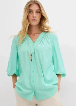 Damen bonprix Blusen & Tuniken|Oversize-Bluse aus softem Viskose-Mix