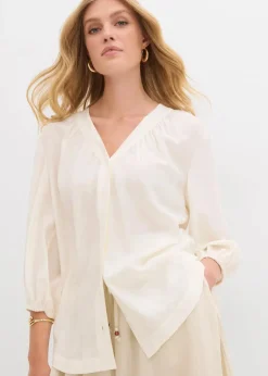 Damen bonprix Blusen & Tuniken|Oversize-Bluse aus softem Viskose-Mix